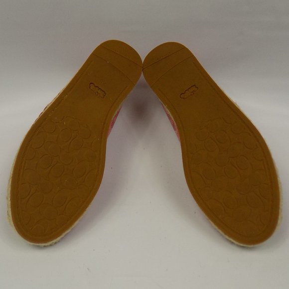 Coach C2782 Carson Espadrille Slip-Ons Bubble Gum Color Size 7.5 - Picture 5 of 11